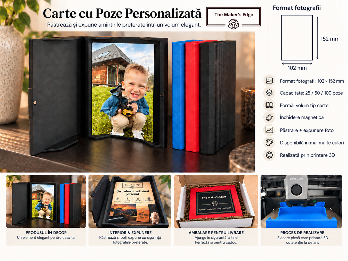 Dimensiuni și specificații Volumul Tău de Amintiri – Carte Foto Personalizată