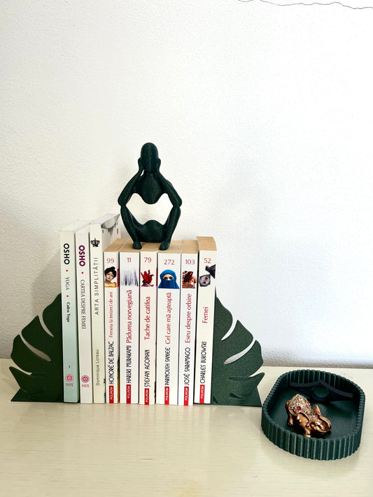 Suporturi pentru cărți „Frunza Monstera” – Imprimare 3D
