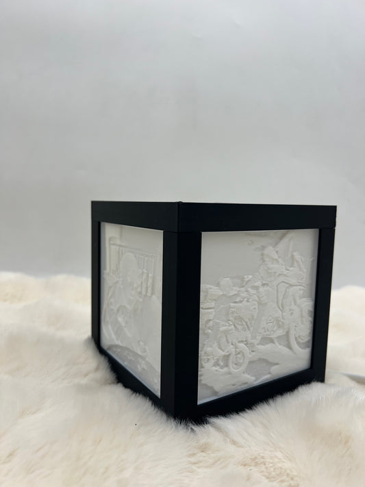 Lampă Personalizabilă Lytophane – Panou 100×100 mm, Iluminare LED